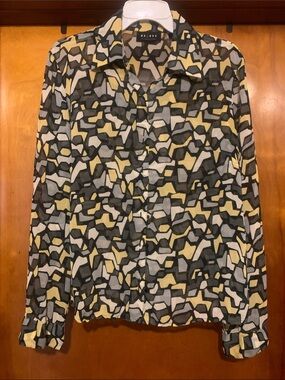 Axcess Size 10 Blue Stone Sheer Top